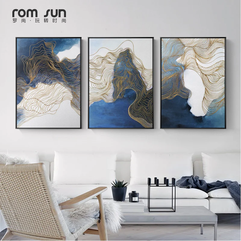 

Famous Artistic Abstruct Canvas Painting Art Wall Pictures For Living Room HD Modern Home Decor Posters And Prints Nordic Style