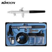 KKmoon сифон подача двойного действия 0,35 мм Аэрограф Комплект распылитель воздуха Кисть для макияжа торт искусство живопись татуировки маникюр