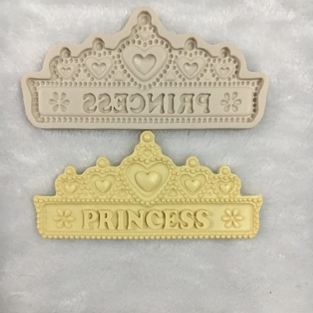 

PRZY silicone crown princess cake decoration chocolate fandont candy mold