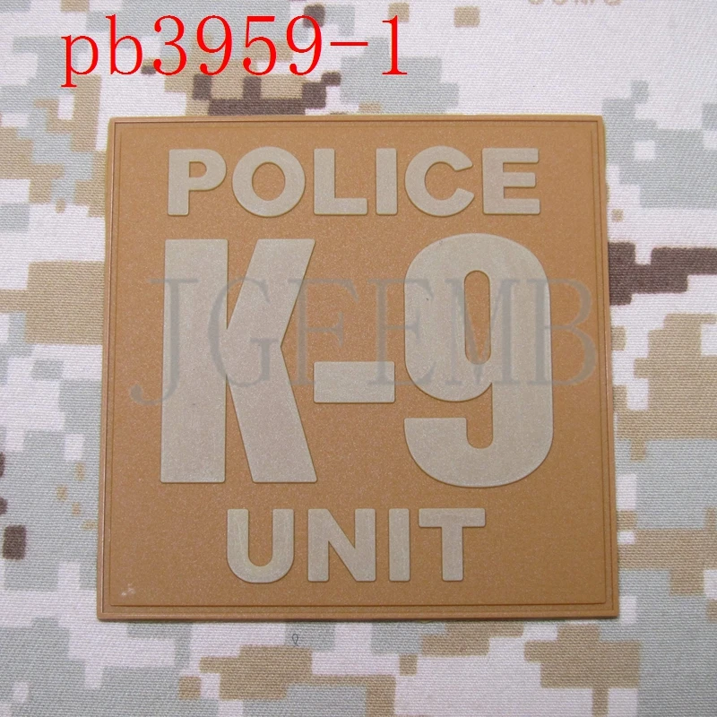 Полицейская K-9, медвежонок, коготь, K-9, собачий боевой дух, Тактическая Военная 3D ПВХ нашивка - Цвет: pb3959 Tan