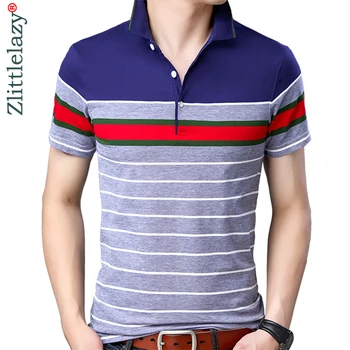

2019 brand casual summer striped short sleeve polo shirt men poloshirt jersey quality mens polos tee shirts dress fashions 32509