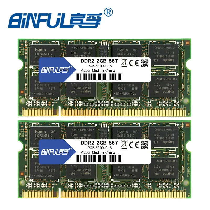 Binful DDR2 4GB (2x2GB) 667mhz PC2-5300 800mhz PC2-6400 Dual channel for laptop Notebook Memory memoria Ram Binful DDR2 4GB (2x2GB) 667mhz PC2-5300 800mhz PC2-6400 Dual channel for laptop Notebook Memory memoria Ram