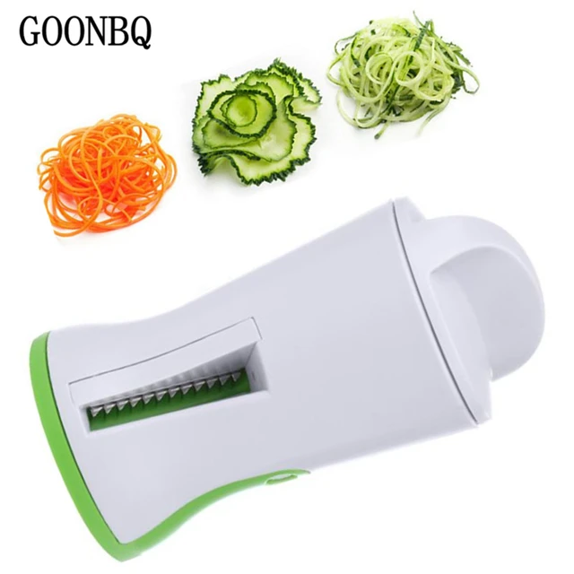 GOONBQ 1 pc A Spirale Imbuto Grattugia di Verdure ABS + Acciaio Inox Carota Cetr GOONBQ 1 pc A Spirale Imbuto Grattugia di Verdure ABS + Acciaio Inox Carota Cetr