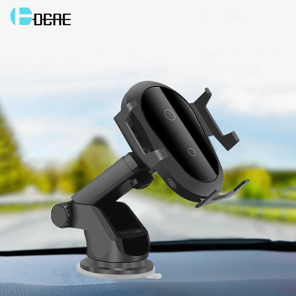10 Вт Qi Беспроводное зарядное устройство автомобильное крепление автоматический гравитационный держатель телефона на вентиляции для iPhone XS XR X 8 Быстрая зарядка для samsung S10 S9