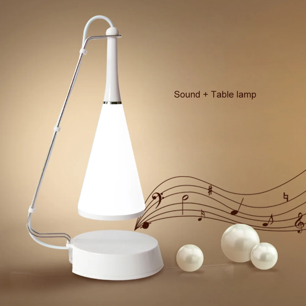 Novelty Wireless Bluetooth Speaker Desk Lamp USB Touch 5V LED Table Night Light Smart Music