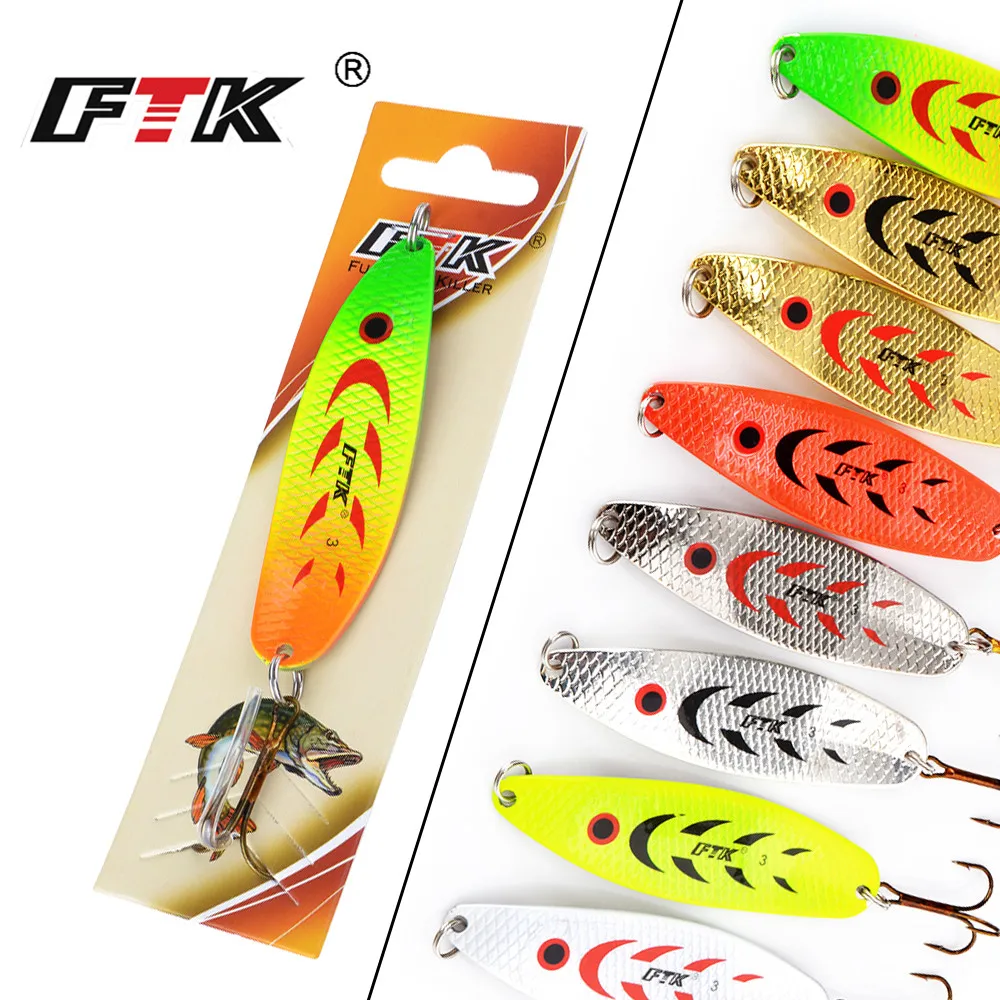 

FTK 20g/30g Long Cast Fishing Carp lures Mepps Jig Baits Tackle Wobblers Isca Artificial Baite Spinner Spoon mepps Fishing lures