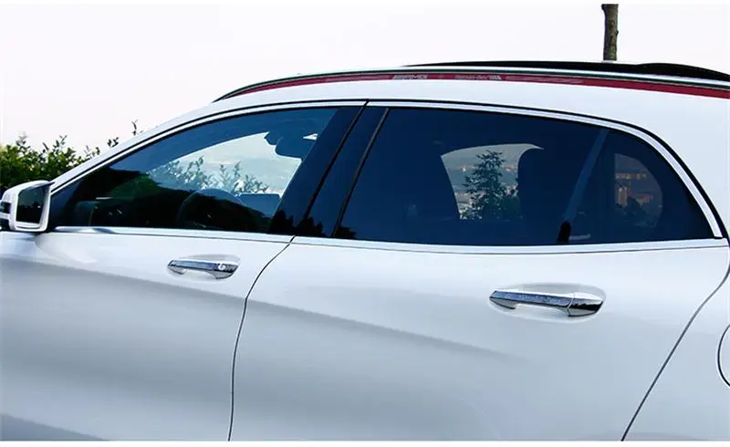 Оформление окон автомобиля BC Столбы и украшение в виде блесток Чехлы наклейки для Mercedes Benz gla класса X156 200 260 авто аксессуары