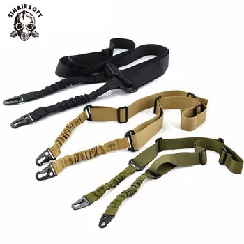 

Two Point Quick Detach Sling Strap Release Dual Point Rifle AR Sling Adjustable Tactical Airsoft Gun Strap for Hunting
