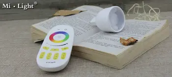 

[Seven neon]5sets Fashion design Mi-Light DC12V MR16 4W RGBW 5730 LED color temperature Dimmable LED Bulb LED spot light