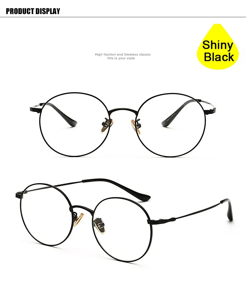Сплав оправа для очков для мужчин и женщин Оптические очки овальные очки по рецепту очки оправа высокое качество