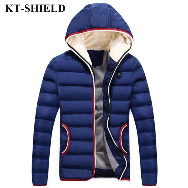 New Brand Winter Men Jacket Parka Wool Warm Hooded Outerwear For Men Thicken Windproof Down Cotton