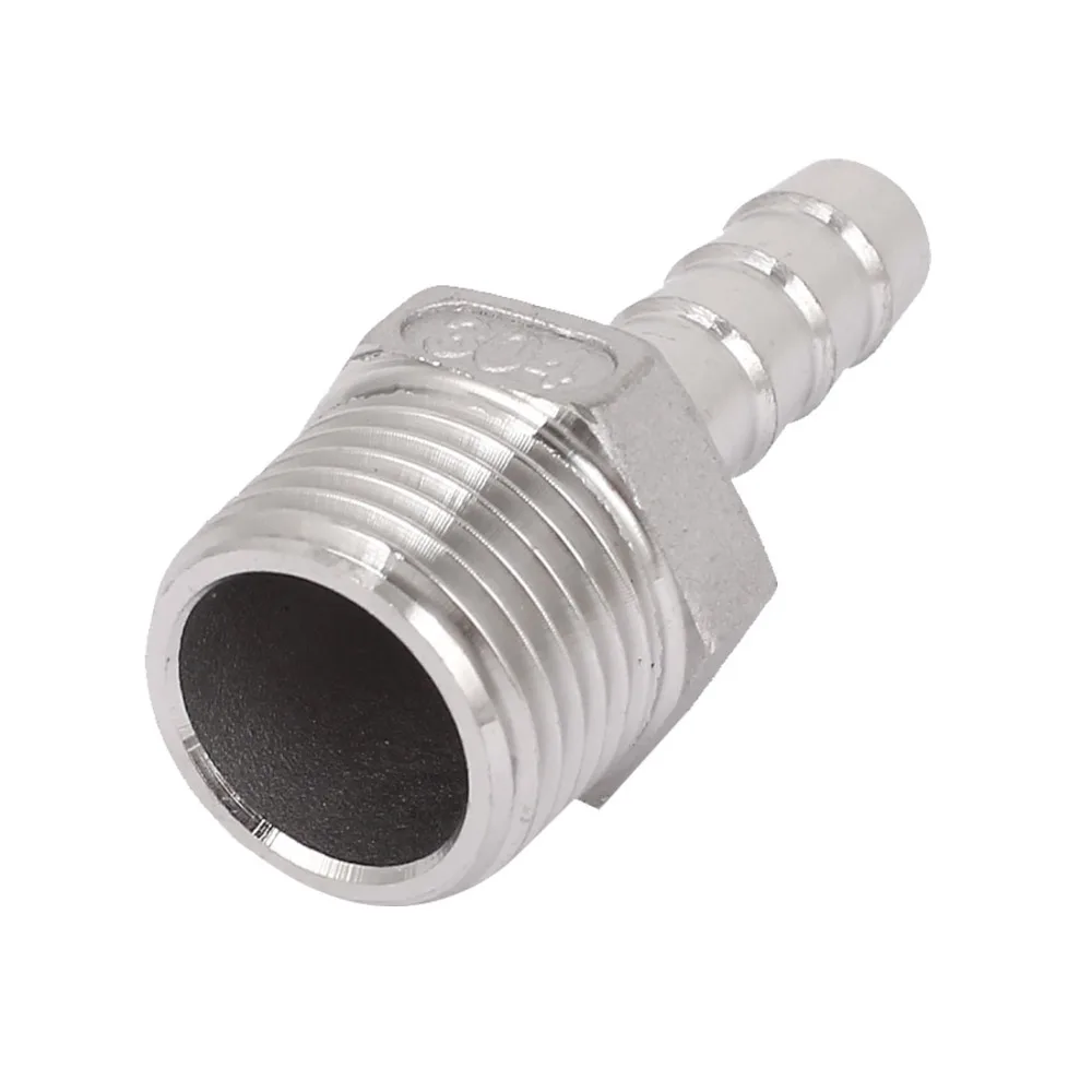 1/2BSP Male Thread to 10mm Hose Barb Straight Quick Fitting Adapter