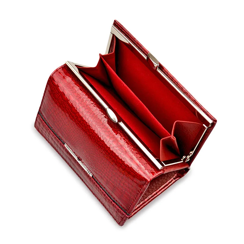 

Genuine Leather Wallet Crocodile Grain Hand Take Package Doka Position Hand Package Will Capacity Woman Small Change Package