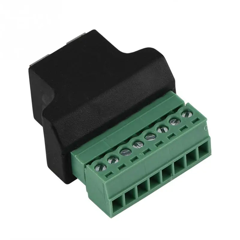 DVR Ethernet разъем RJ45 гнездовой разъем до 8 Pin винтовой терминал Горячая