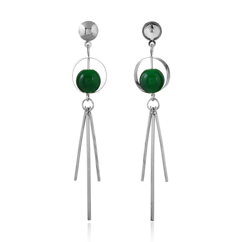 Tassel Roman numerals long section shell earrings earrings jewelry