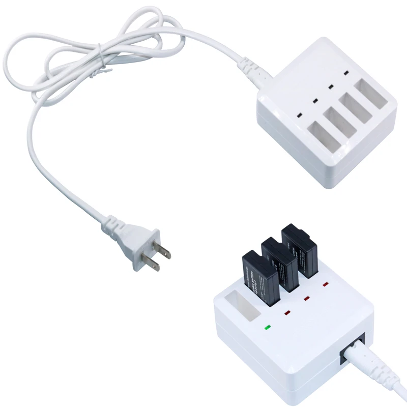 Multi-battery charger Intelligent charging 4 battery For parrot Minidrones  Mambo Swing rolling spider airborne Drone 1  (4)