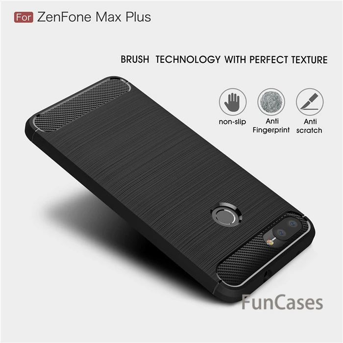 Для Asus Zenfone Max Plus M1 чехол из углеродного волокна ТПУ мягкий для ZB570TL X018D coque ZB 570TL |