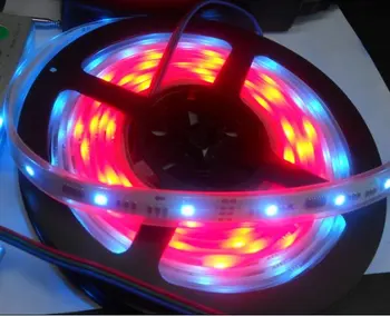 

4m waterproof LED digital strip by tube (DC12V input),without controller,10pcs TM1809IC/m,30pcs 5050 RGB LED/m;DC12V input