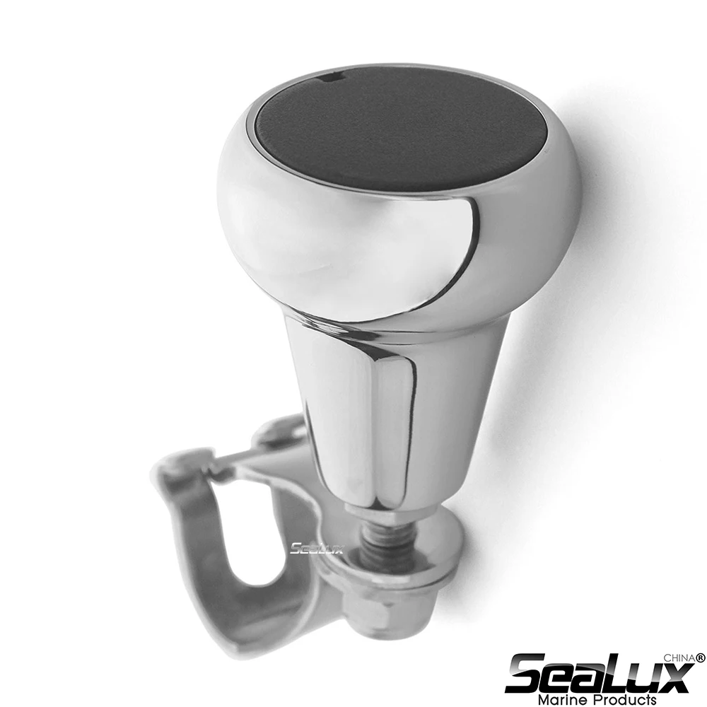 

Sealux Universal Steering Wheel/Suicide Knob -1-1/2" grip knob with PC cap for Car, Truck, amd Boat Marine Knob for Wheel