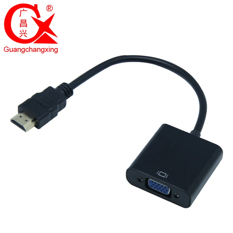 

High Quality HDMI to VGA Adapter Male To Female Converter 1080P Adaptor with Audio Power Supply For PC Laptop TV Box Projector