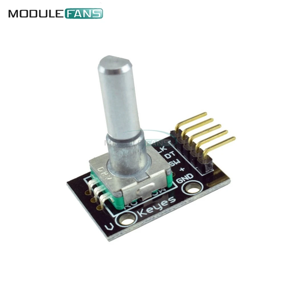 

KY-040 360 Degrees Rotary Encoder Module For Arduino Brick Sensor Switch Development Board With Pins