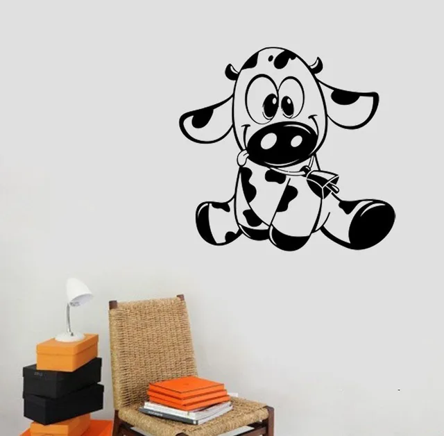 baby cow wall decals vinyl stickers home decor living room