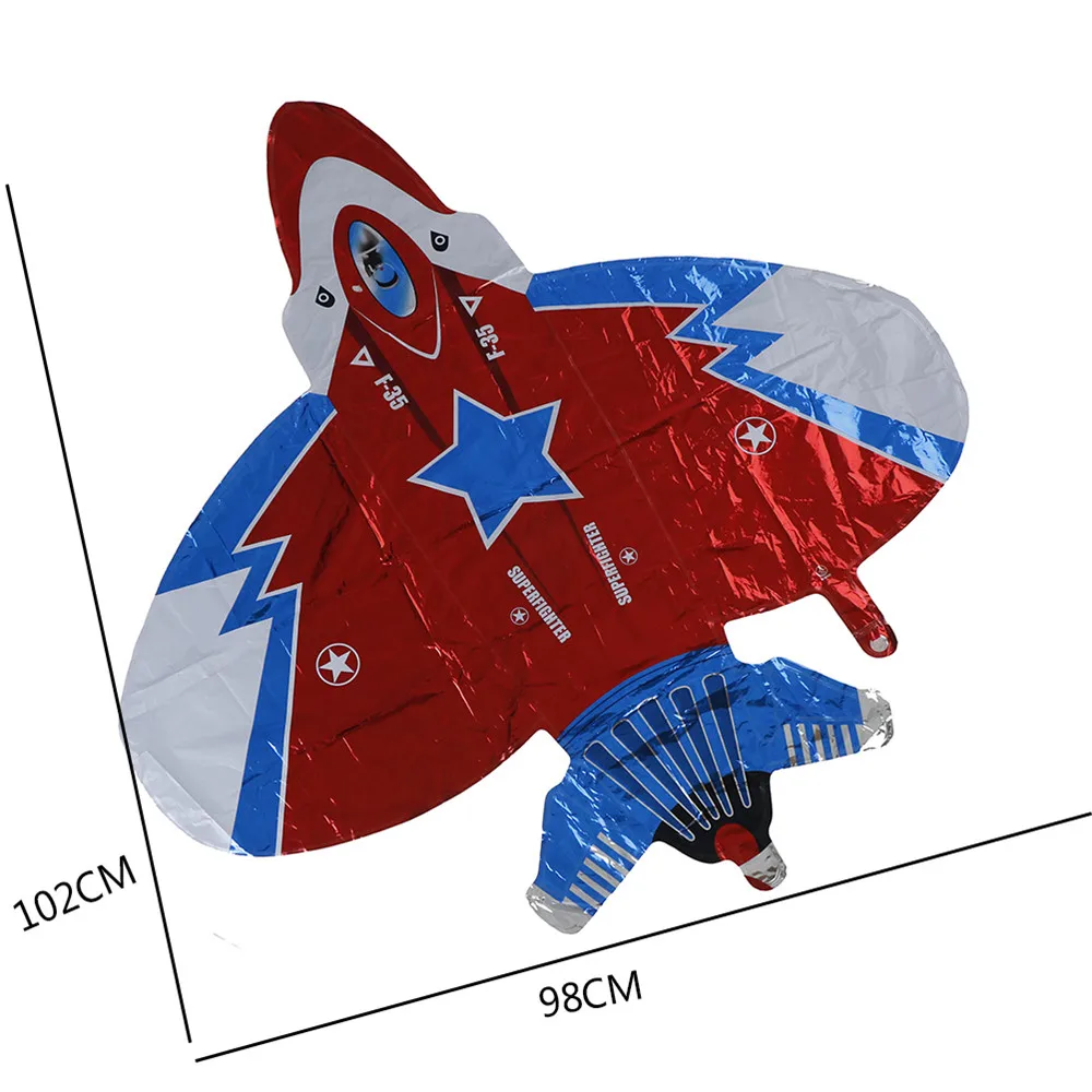 Большой воздушный пассажирский воздушный шар в форме самолета Airbus самолеты большой истребитель алюминиевый шар, для дня рождения вечерние украшения мультфильм шляпа - Цвет: 3