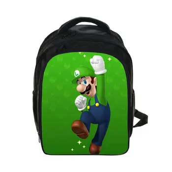 

Fress Shipping Super Mario Backpack Boys Girls School Bags Super Saiyan Backpack For Kids Daily Bags Bonnie Mario BRO Backpacks