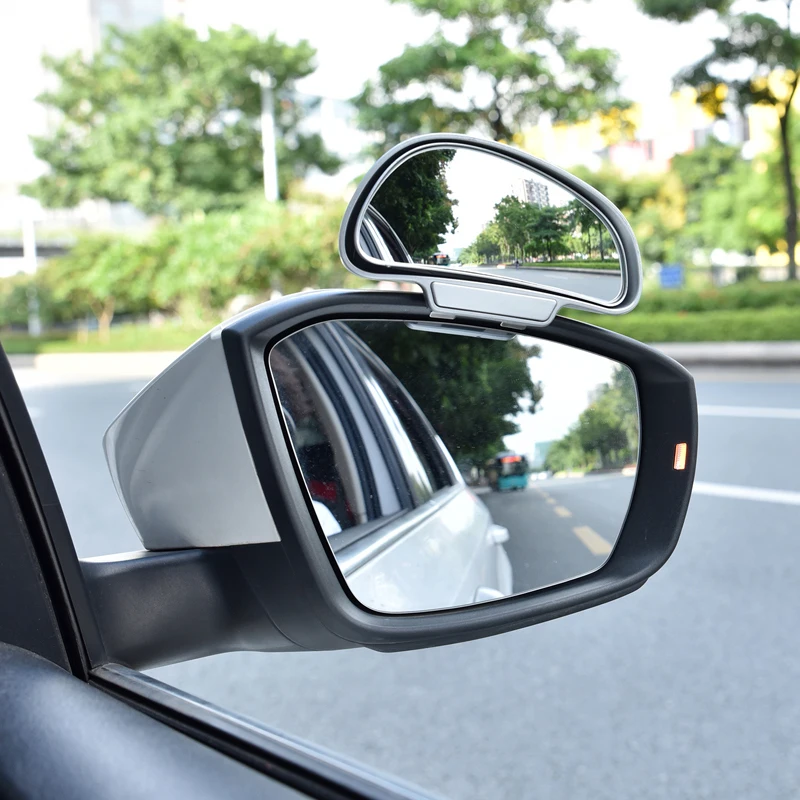 2pcs Universal 360°Car Auto Wide Angle Rear Side Mirror View Blind Spot Snap Way