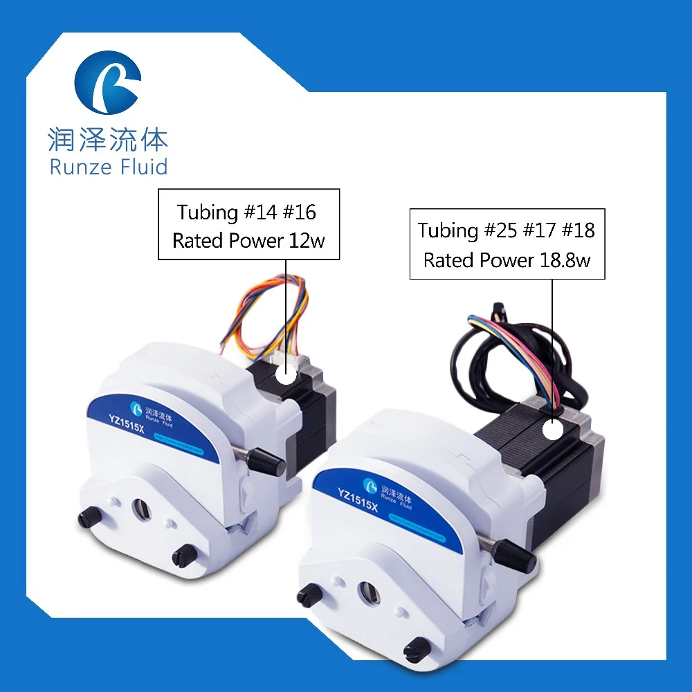 1750ml/min Low Pulse Peristaltic Pump 24v Constant Flow Tubing 14 16