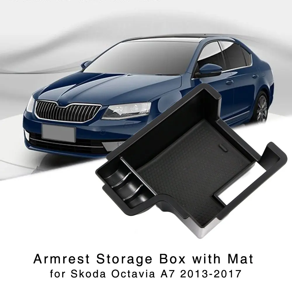 Подлокотник для хранения Skoda Octavia A7 2013 2014 2015 2016 2017 центральный консольный лоток