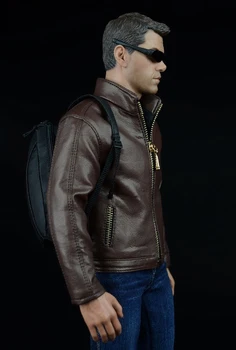 

1/6 Scale Agent Leather Jacket Shirt Jeans Accessories For 12'' inches Figures