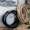 2016 Nueva pulsera para mujeres hombres pulseras Pulseras Del Abrigo Del Cuero Genuino Pulsera de los hombres pulseira feminina mujer ► Foto 2/5