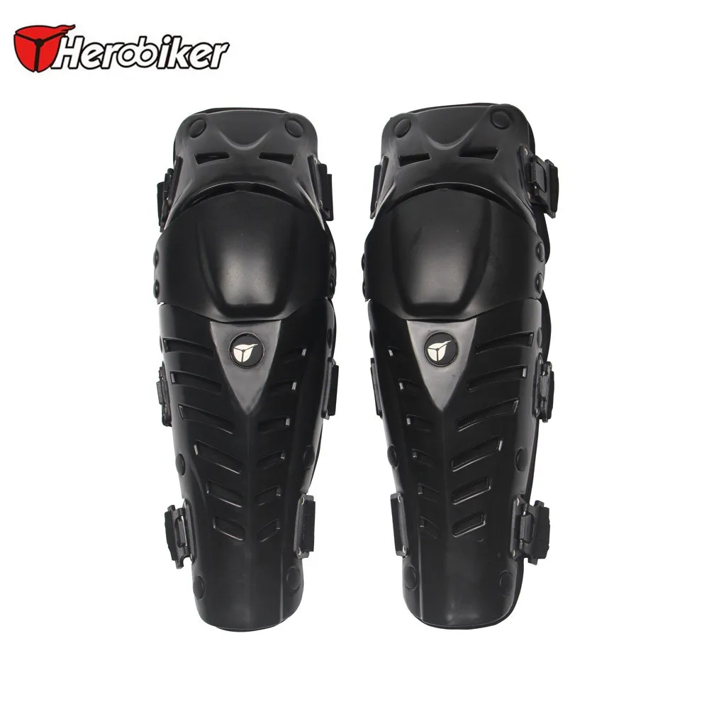 Black Motorcycle Racing Protective Gear Knee Protector Body Pads Knee