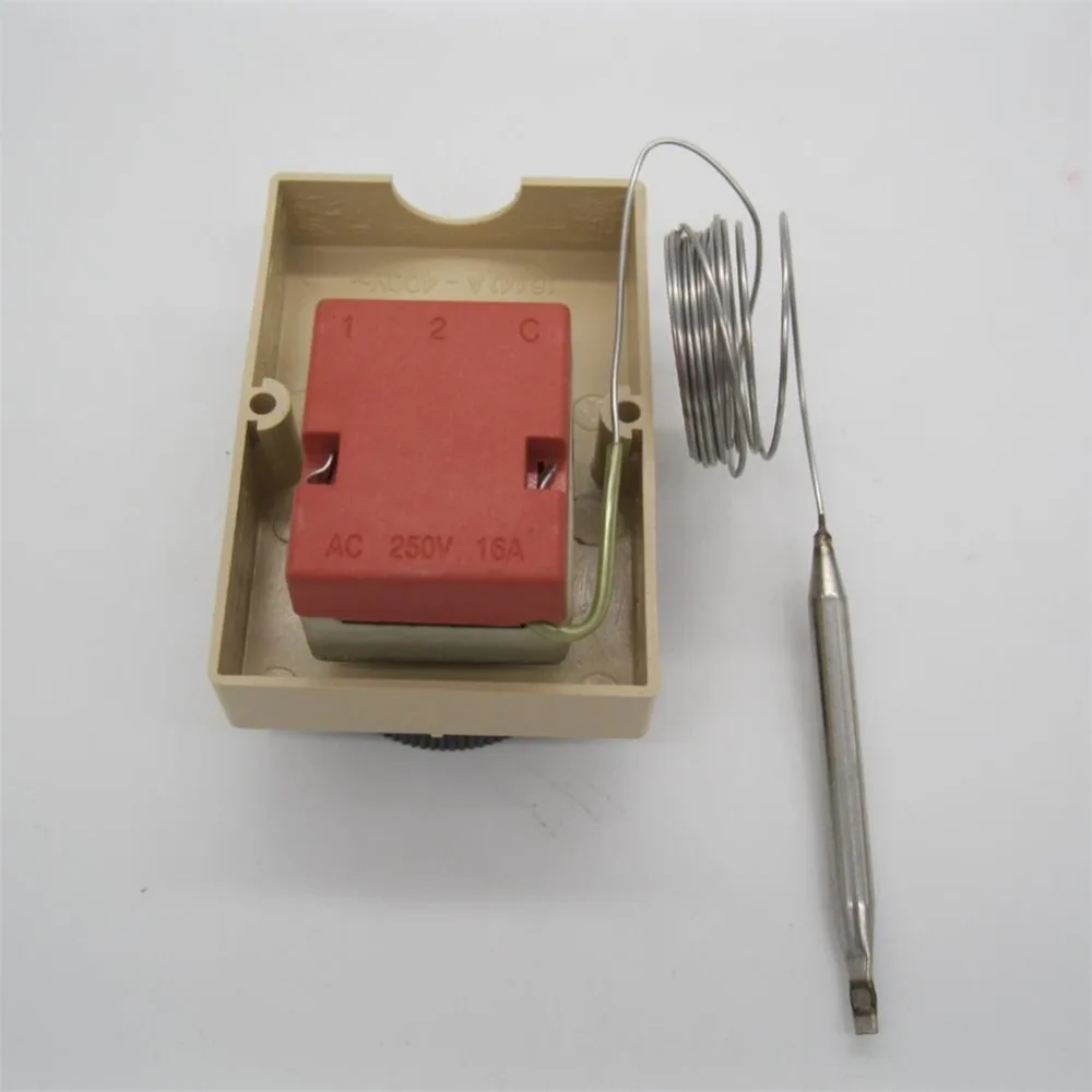 Термостат AC220V 16A переключатель контроля температуры датчик для электрической печи 50-300C циферблат специально разработанный термопары