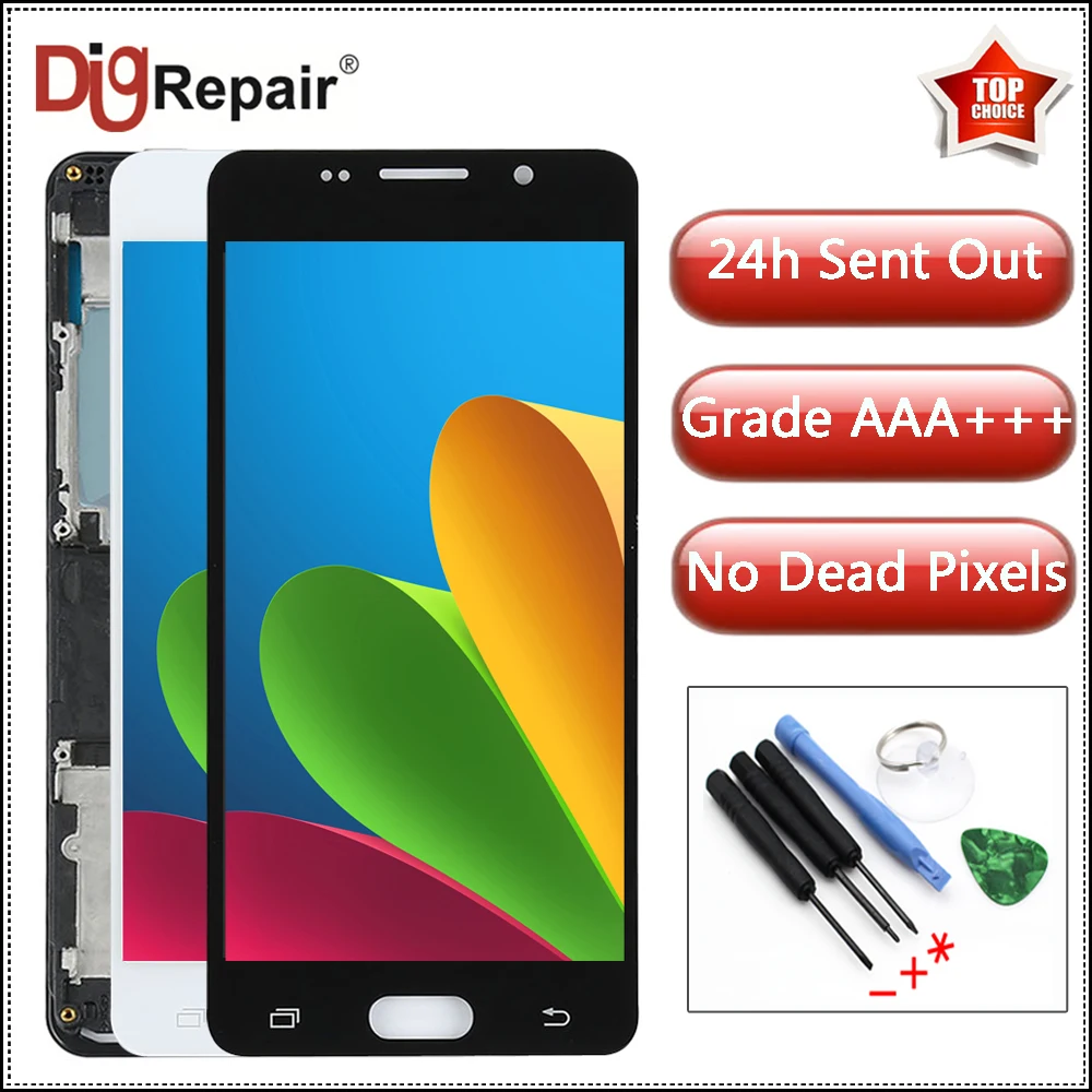 

AAA For SAMSUNG A5 2016 A510 A510M SM-A510F LCD Display Digitizer Touch Screen Replacements A510F LCD For SAMSUNG A5 2016 Screen