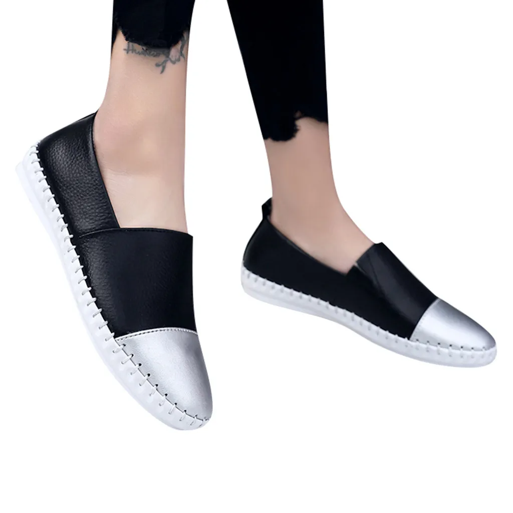 

Versatile Mixed Colors platform shoes chaussures femme loafers women Soft Bottom zapatos mujer 2019 flat shoes women shoes woman