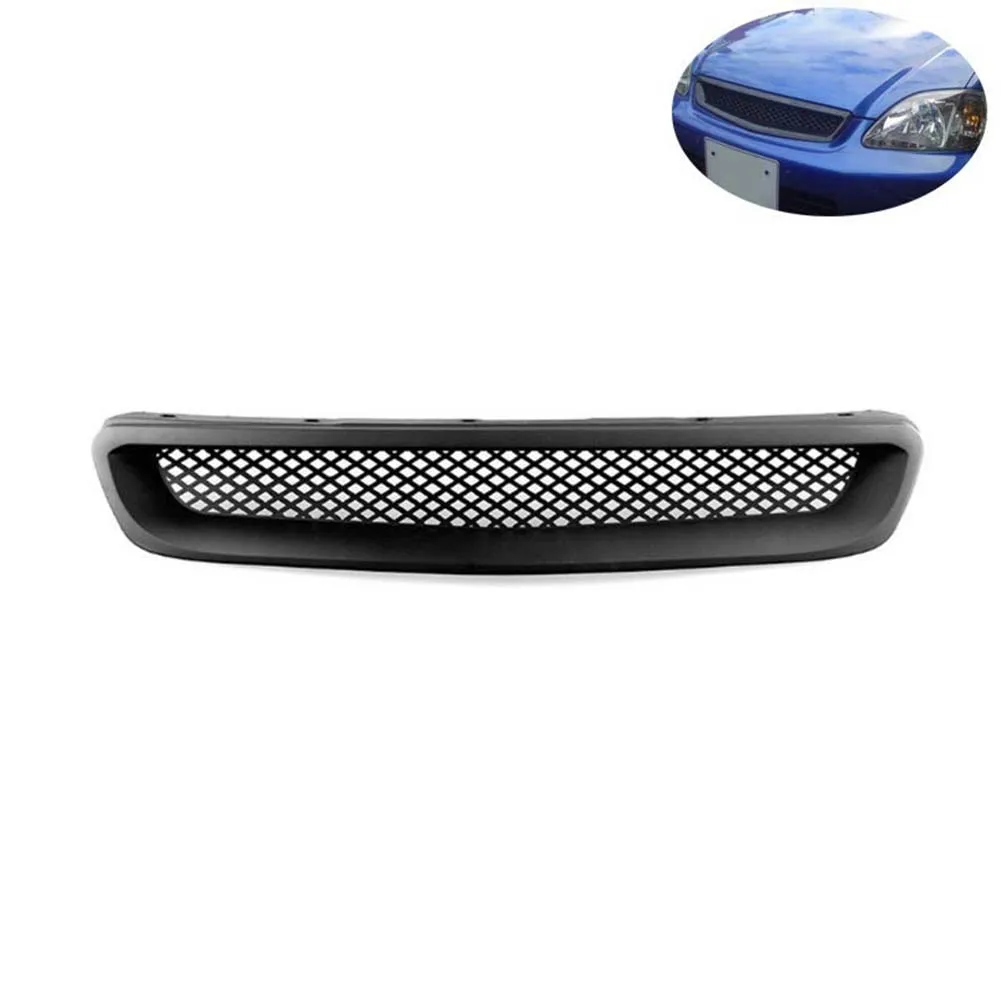 Для 1999-2000 Honda Civic КАПОТ решетка гриль JDM Тип R черная сетка ABS передняя капот решетка гриль Высокое качество бренд