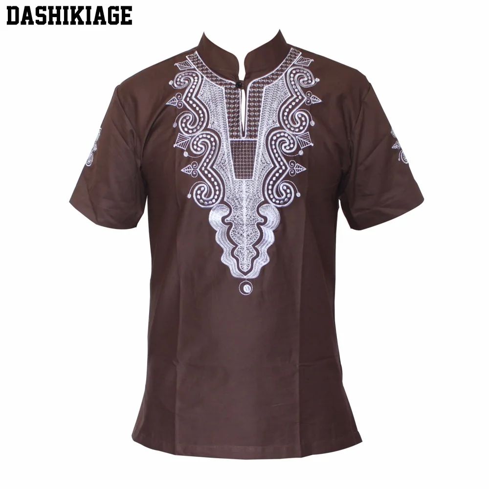 

Dashikiage 5 Colors African Fashion Men/women Unique Embroidery Design Causal T-shirt Cool Outfit Tops High Quality