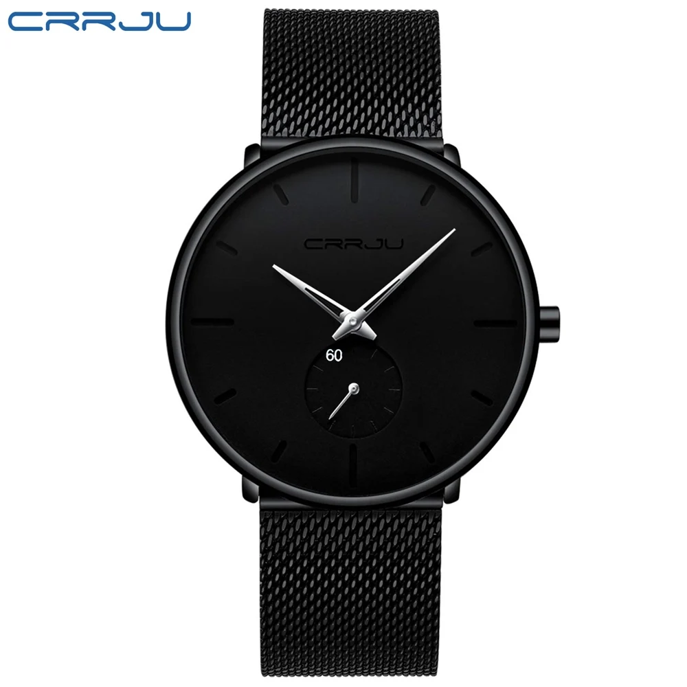 Black Slim Women Men Luxury Elegant Dress es Unisex Ultra Thin Wrist es Para_voghion.com