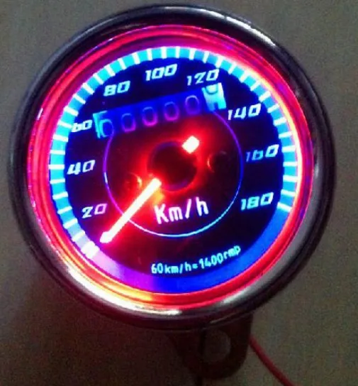 1 шт. lA24 светодио дный светодиодный одометр спидометр двойной светодио дный светодиодный одометр спидометр км/ч для мотоциклов аксессуары