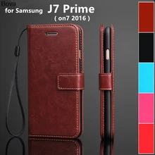 Wallet Case Voor Galaxy J7 Prime Kaarthouder Cover Case Voor Samsung Galaxy On7 2016 G610F Lederen Telefoon Case Flip cover