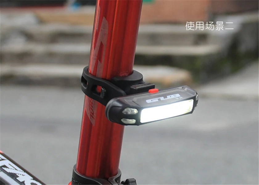 Sale GUB M-38 Newest Bicycle USB Rechargeable LED Light Bike Front / Rear Light Outdoor Cycling Warning Lamp Night Safety Taillight 5