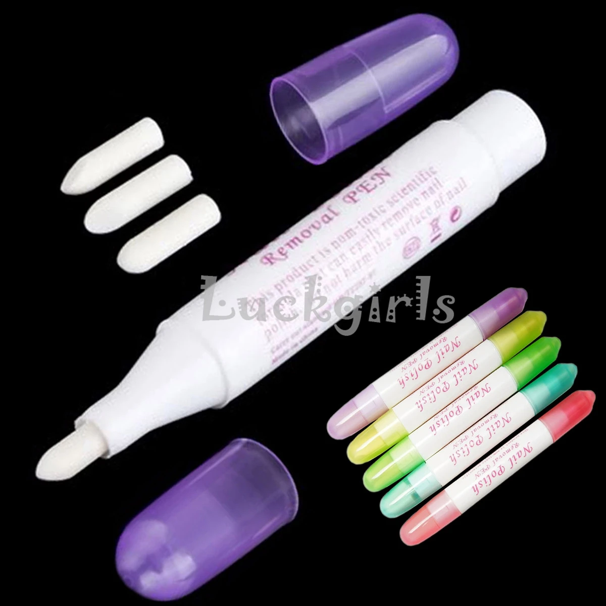 

Make Up with Tips 1pcs/5pcs Corrector Varnish Cleaner Nail Art Polish Set Remover Pen