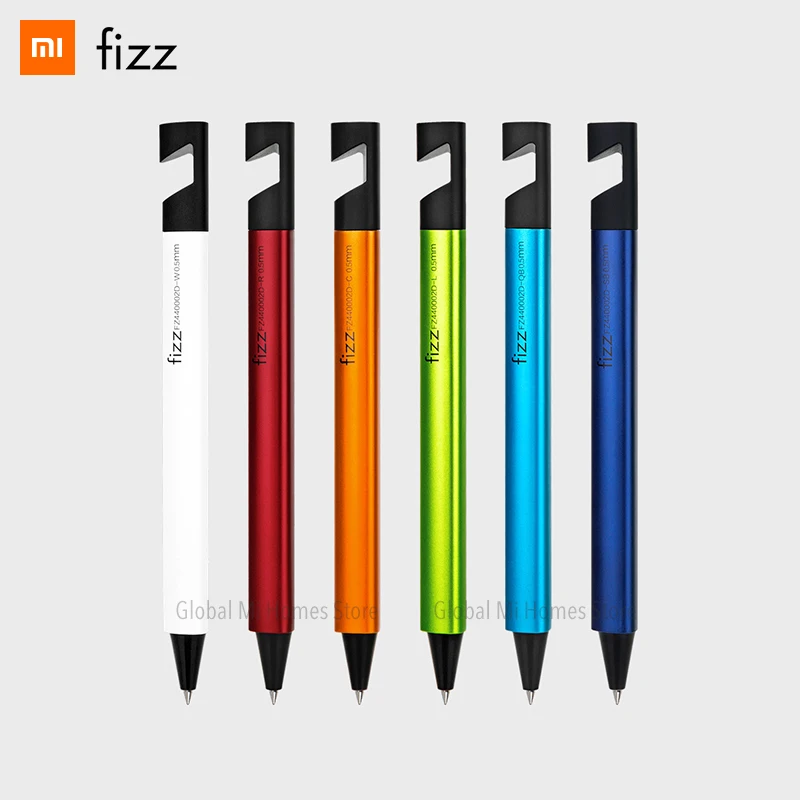 

Xiaomi Mijia Youpin Phone Holder Gel Pen 0.5mm Black Refill Functional Pen 6 Colors Available for Office School 38