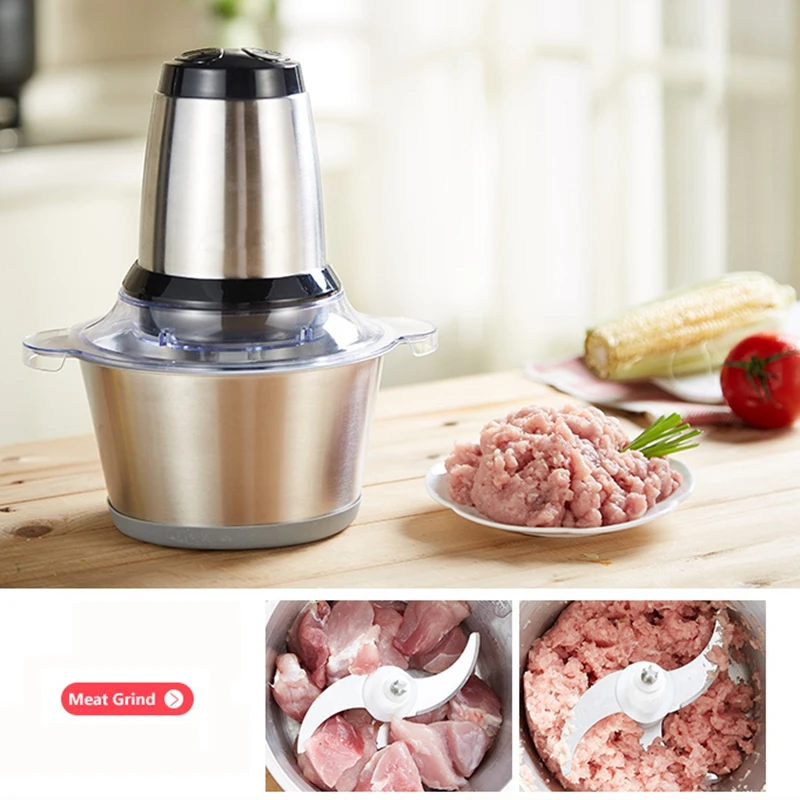 Household Electric Meat Grinder, Stainless Steel Meat Mincer, Household Mincing Machine Household Electric Meat Grinder, Stainless Steel Meat Mincer, Household Mincing Machine