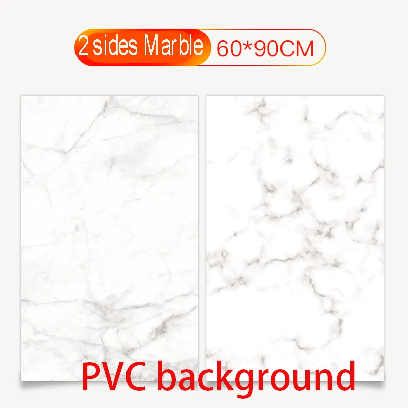 

60X90cm PVC Double sides Photography Backdrops Waterproof Premium Marble Texture Background For Photo Food Jewelry Mini Items