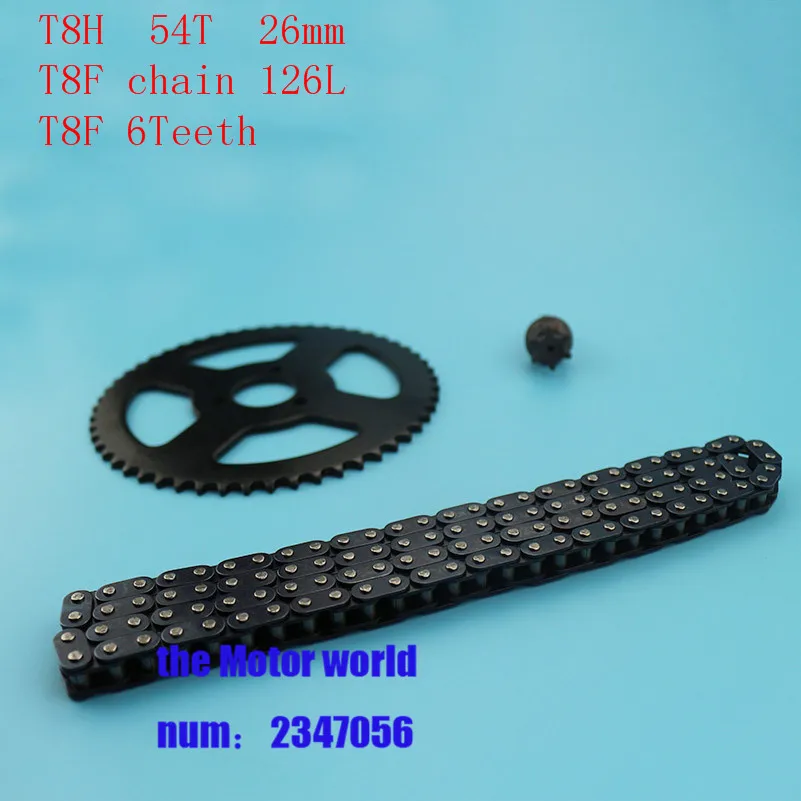 ATV 29mm 54Tooth 25H 2 Stroke126 links Pinion Sprocket For 47cc 49cc Chinese Pocket Bike Quad 4 Wheeler Mini moto