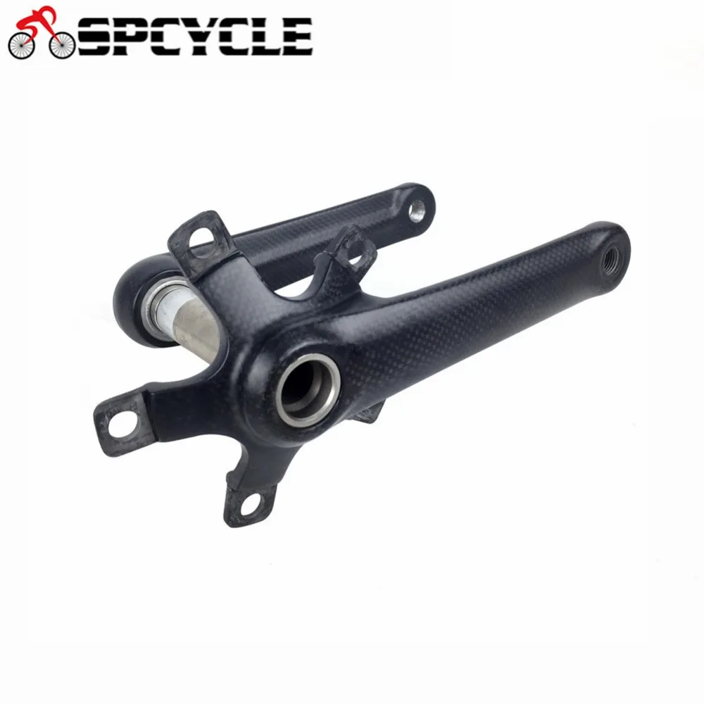 

Spcycle Full Carbon Road Bike Crankset Ultralight Carbon Racing Bicycle Crankset 5 Catch Length 170mm/175mm BCD 110mm Only 430g