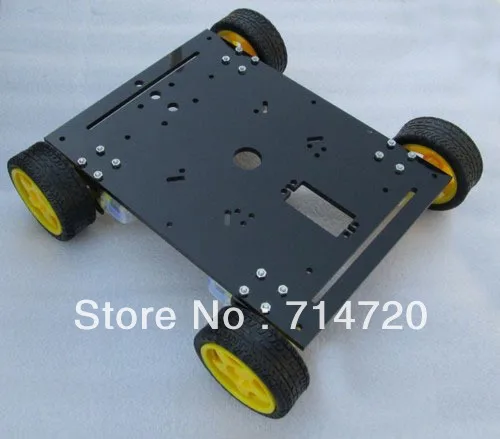 Free shipping 4WD magic car 4 wheel robot chassis Maximum load 7kg